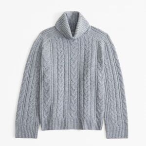 Abercrombie & Fitch Cable Knit Turtleneck Sweater